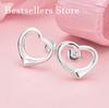 925 Sterling Silver Exquisite Six Hollow Heart Stud Earrings for Women Fashion Wedding Gift Accessories Party