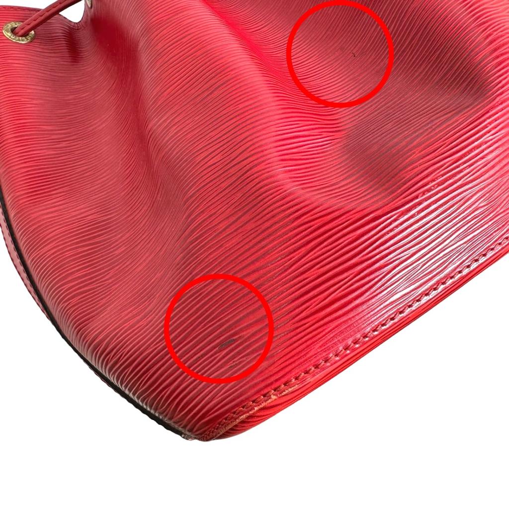 Louis Vuitton Borsa a tracolla tipo coulisse Epi Pelle Epi Rosso Castaliano M44107 Usata