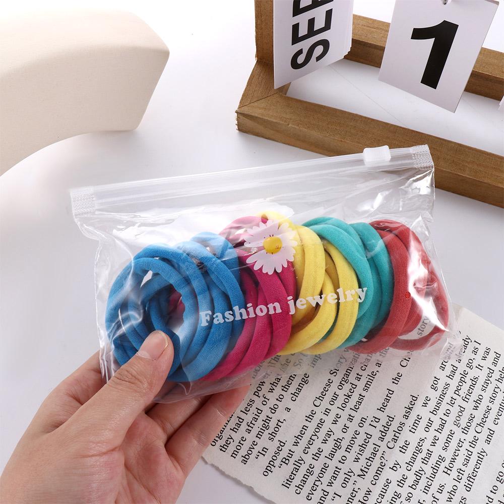 Thick Elastic Women 25Pcs/bag Candy Colors Rubber Bands Hair Accessories Ponytail Holder Hair Rope