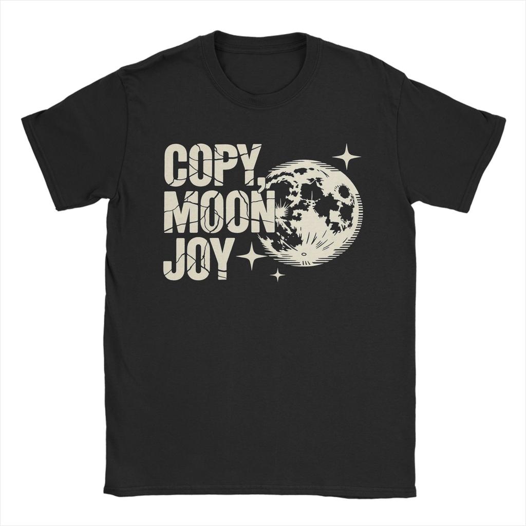 Vintage Copy Moon Joy Artemis II Lunar Mission TShirt for Unisex Round Collar Cotton T Shirts Short Sleeve Tee Shirt Clothes