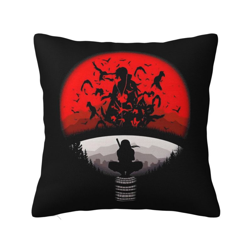 Custom Sasuke Uchiha Akatsuki Pillow Case Itachi Uchihas Anime Nordic Cushion Cover Velvet Pillowcase