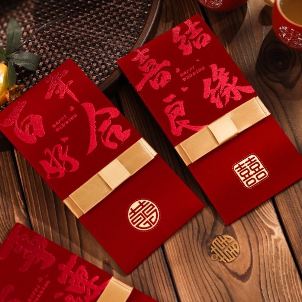 Hard Paper Chinese Money Envelopes Chinese Horse Year Red Packet Lucky Red Bag Spring Festival