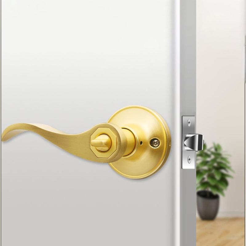 Waved Pattern Passage Door Handle Hall Closet Door Ergonomic Levers Adjustable Latches Easy Installation