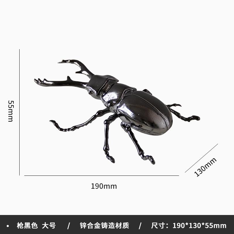 Metal El Sanatları Simüle Böcek Heykeli Böcek Scarab Böceği Gümüş Böcek Metal Figür Ev Dekorasyon Aksesuarları