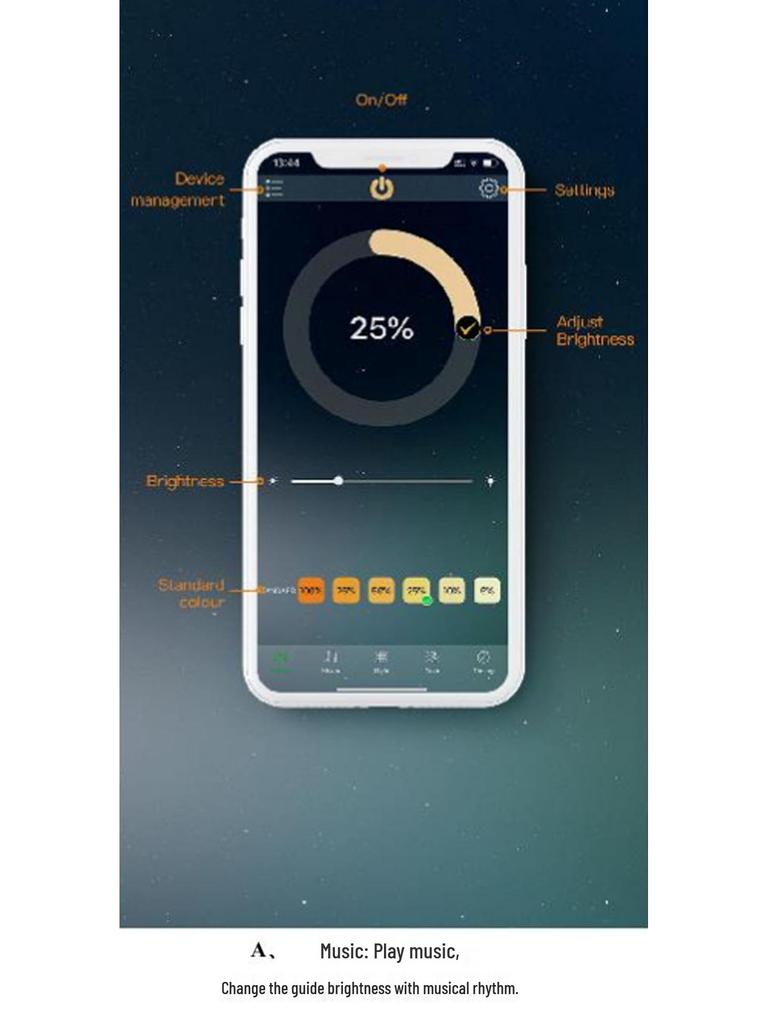 11-Key Mini Bluetooth LED Strip Controller: Monochromatic Dimming & Color Adjustment