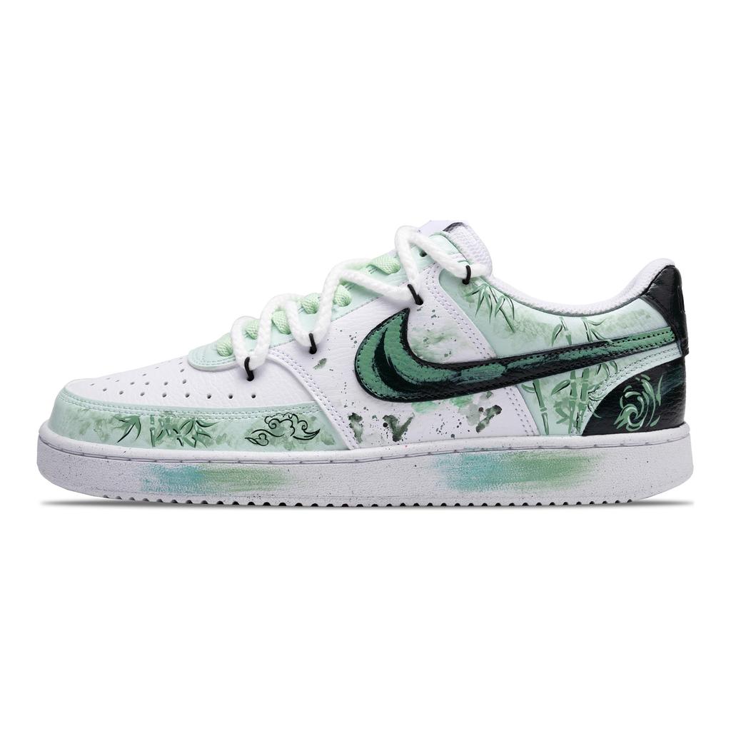 Nike Court Vision 1 Slip Resistant Cushioning Abrasion Resistant Low top Skateboard Shoes Men's Light Green DH2987-101 (Team656-)