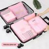 Six-Piece Travel Organizer Set for Clothes, Shoes & Suitcase – Multifunctional Storage for Business Trips