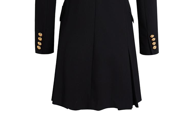 Double Breasted Long-Sleeved Dress for Women