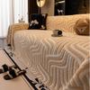 Winter Thicken Fleece Warm Cat Scratch Resistant Mid-Century Style Full Coverage Sofa Throw Cover Cushion Home Decor Mats