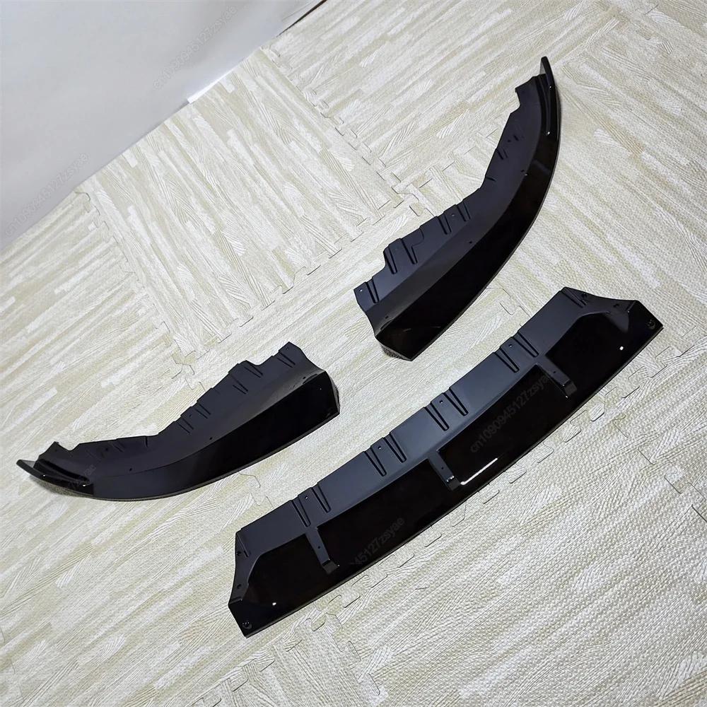 Front Bumper Splitter Lip Diffuser For BMW 4 Series G24 G26 420i 430i i4 M50 M Sport Gran Coupe 4Doors 2021-2024 Bodykits Tuning