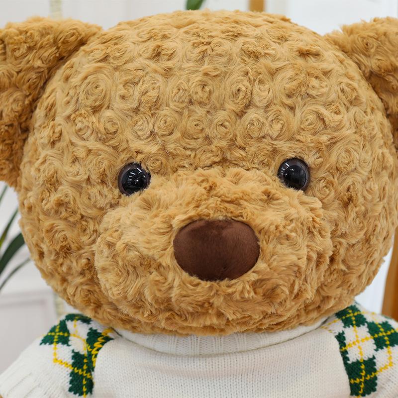 Rose Plush Large Sweater Teddy Bear Doll Plush Toy Cute Bear Doll Ragdoll Sleeping Gift