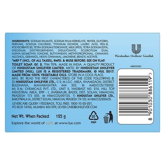 LUX International Creamy White Soap Bar, 125 G