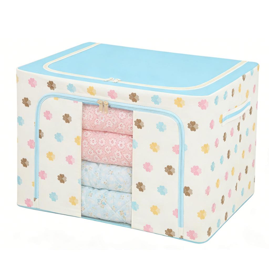 Clothes Storage Bin Washable Foldable Closet Storage Container for Clothing Blanket Comforters Bed Sheets Pillows Toys