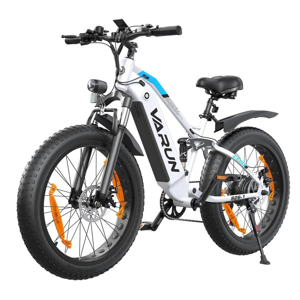 Varun S26-1 Dospělé Horské EBike S Dvojitou Kotoučovou Brzdou 26 Palcové Široké Terénní Pneumatiky Venkovní Elektrické Kolo 48V18Ah Baterie 750W Motor Elektrické Kolo