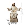Bible Verse Base Jesus Christ Figurine Open Arms Blessing Resin Jesus Ornament  Spiritual Gift