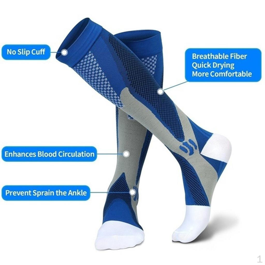 

1 пара компрессионная спортивная Blue S-M