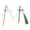 New Punk Metal Sword Tassels Hairpin Chinese Style Simple Hair Sticks For Women DIY Hairstyle Design Tools Accessories