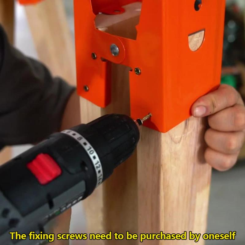 2 Stück Holzbearbeitungstischhalterung Befestigungsklemmen Verbinder Verstellbares Anti-Rutsch-Design zur Verstärkung und Dekorationsunterstützung