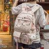 Puppy Printed Schoolbag Junior High School Students Lightweight Backpack Women's Cartoon Backpack