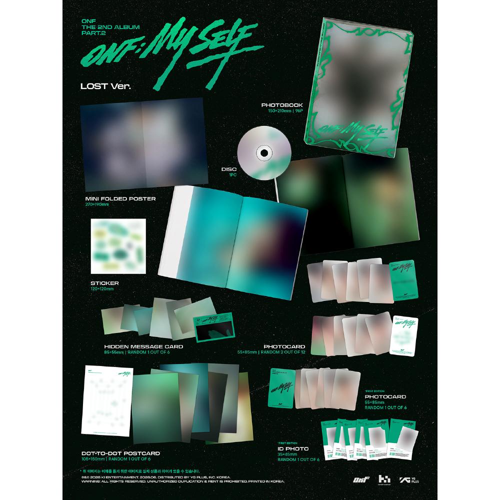 Pre-order ONF The 2nd Album Part.2 ONF:MY SELF Photo Book ver. & SHOP POB
