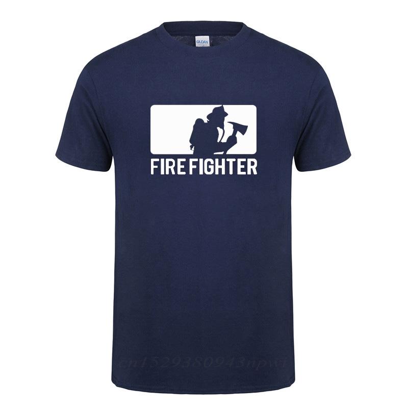 Firefighter Gift T-Shirt For Unisex Fireman Summer Short Sleeve O Neck Cotton Humor T Shirt Man Clothing Camisetas Funny Tshirt
