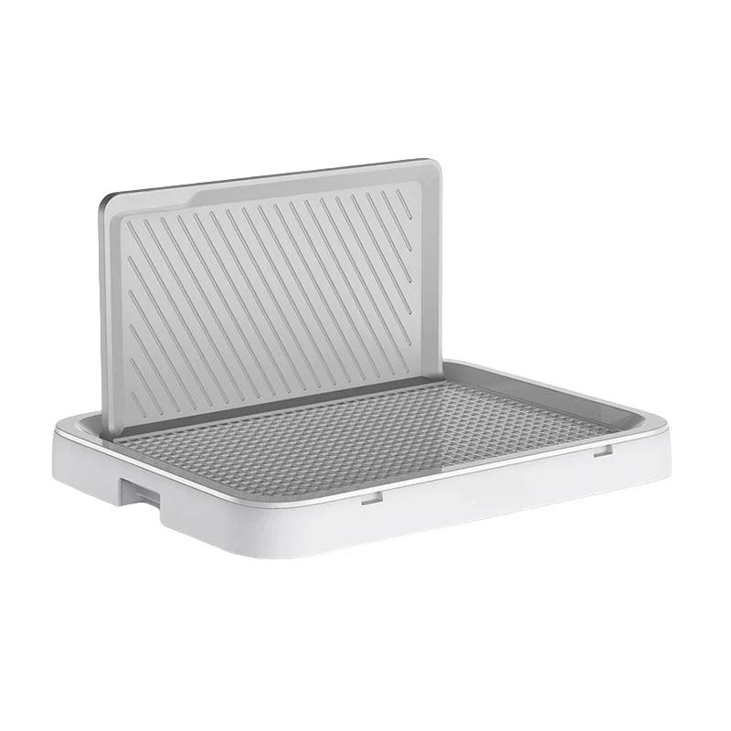 Pet Dog Toilet with Baffle Dog Potty Pan Trainer Litter Box With Removable Net Anti-Splash Pets Wc Toilet Puppy Cleaning Tool