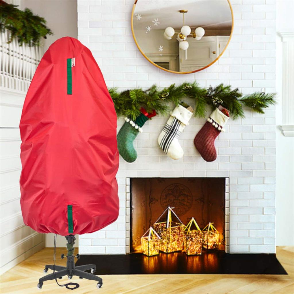 Easy Storage Vertical Christmas Tree Bag, Waterproof and Resistant Protective Cover, Portable Design for 36x25 Inch