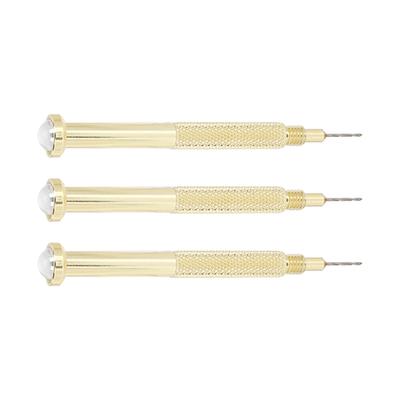 3pcs Nail Art Piercing Tool Accurate Drilling Alloy Manual Nail Piercing Tool for Tips