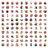 110 New Red Panda Graffiti Stickers Suitcase Mobile Phone Skateboard Cartoon Waterproof Stickers