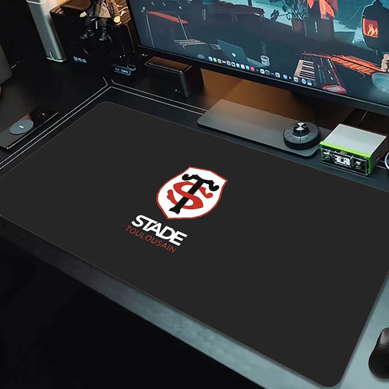 Stade Toulousain Mouse Pad Large Gaming Table Cushion Non-slip Laptop Tablet Big Mousepad XXL Mat Mini PC Playmat With Lock edge_xia