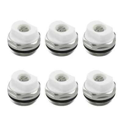 6Pcs Radiator Air Release Valves Self Sealing Radiator Bleed Valves 3/8Inch Air Vent Radiator Bleed Valves Easy To Use