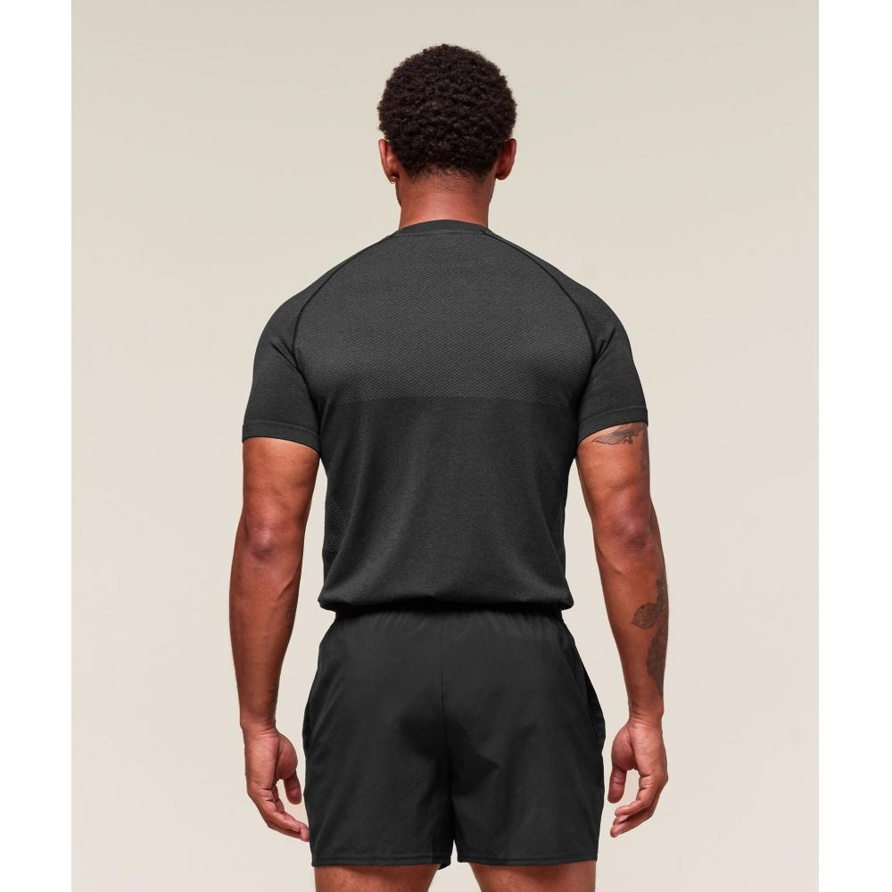 Gymshark ViTal Seamless T shirT Black silhoueTTe Grey A2b5p Bbmw