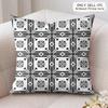 Z Imazighen Kabyle Jewelry Cushion Cover Silky Short Plush Invisible Zipper Dustproof Sofa Pillow Case For Home Decor