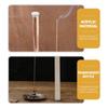 ULTECHNOVO Set of 8 Clear Acrylic Incense Tubes with Lids, Portable and Easy to Carry, 23cm x 1.5cm, Lightweight and Wear-Resistant