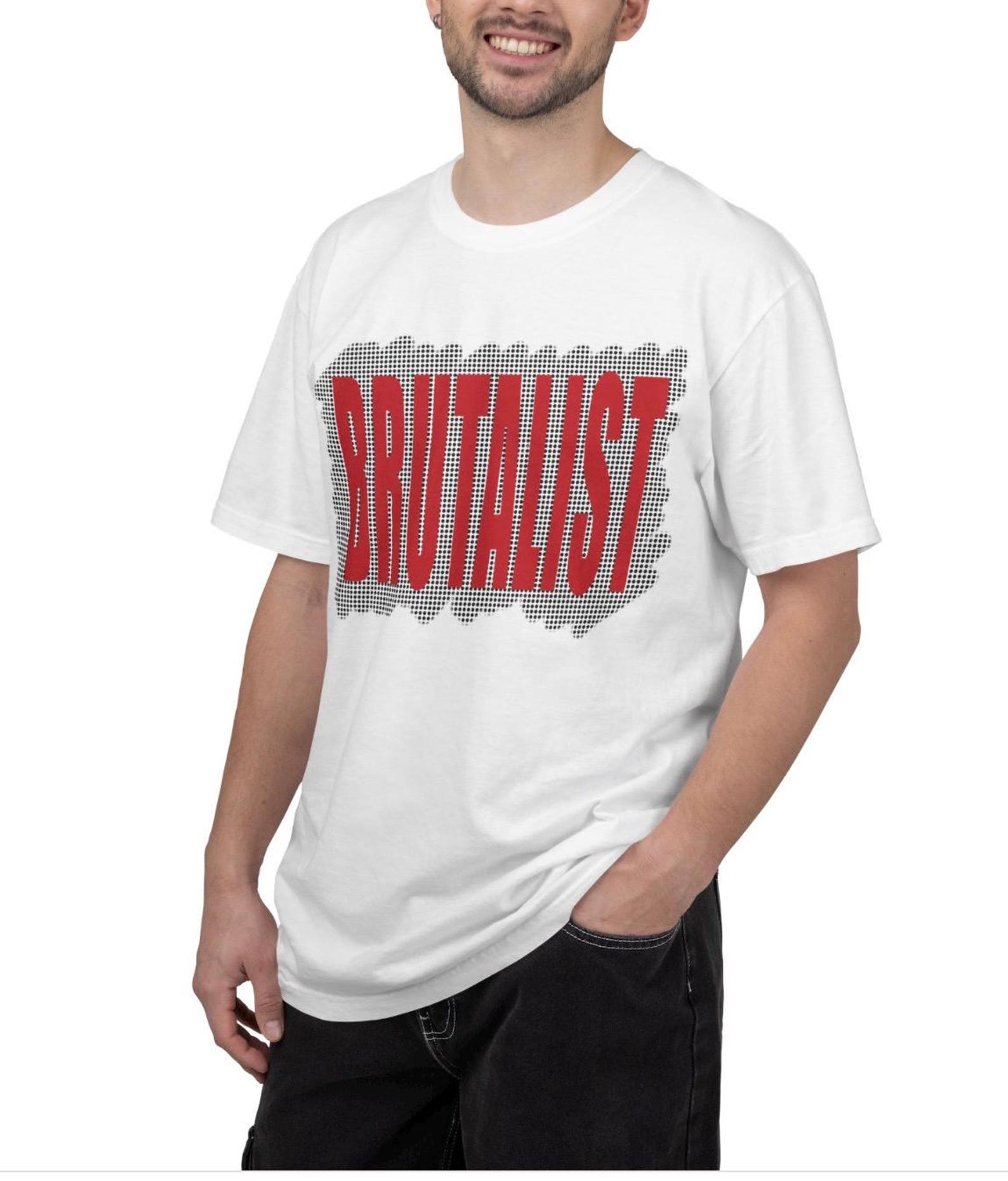 The Brutalist Shirt | Architecture Gift | Minimalist Streetwear | Bold Slogan Tee M