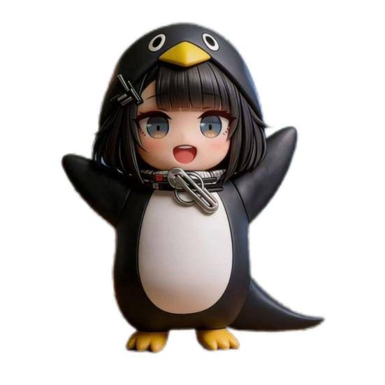 Jucărie Fetiță Pinguin Vorbitoare cu Clepsidră, Jucărie Fetiță Desen Animat cu Înregistrare Vocală, Figurină Fetiță Interactivă cu Efecte Sonore, Cadou pentru Fanii Jocurilor negru