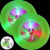 2 Peças Lanterna LED Disco para Cachorro Disco para Filhote Brinquedos Discos Voadores para Cachorro com Luz LED Duradoura Brinquedos Disco Voador para Cachorro Brinquedo Interativo para Filhote