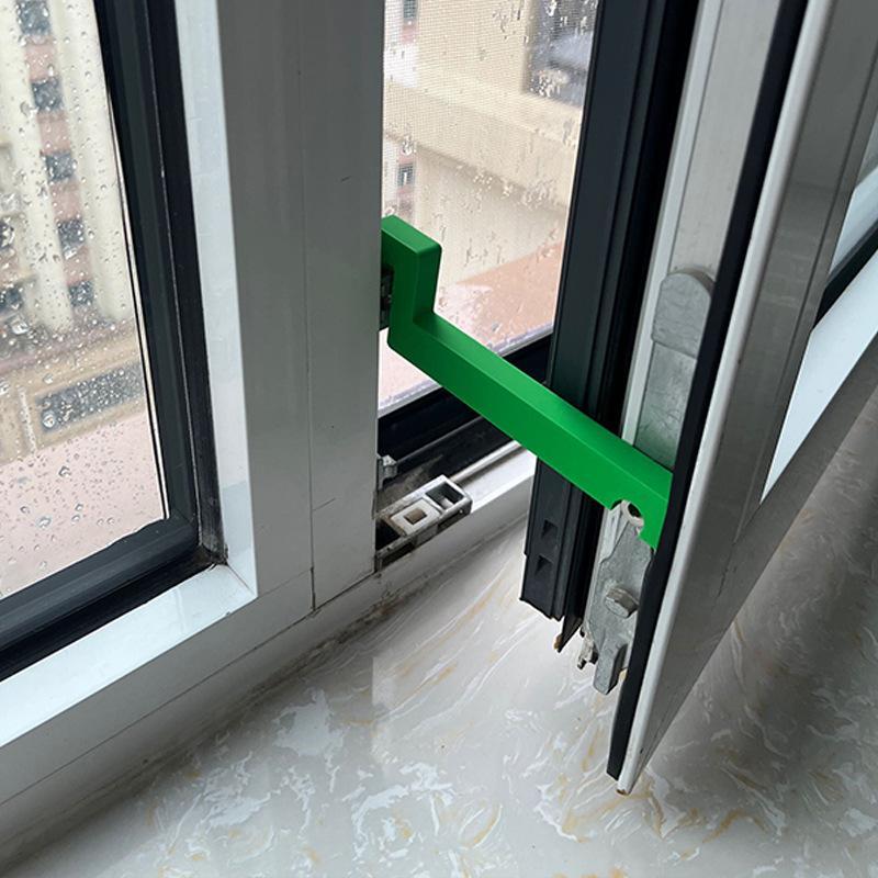 Fenster- und Türstopper Befestigungsvorrichtung Nach außen öffnendes Flach öffnendes Fensterbegrenzerblock Winddichte und Anti-Schüttel Befestigungsschnalle