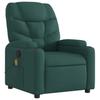 Massage Relax Chair Dark Green Fabric
