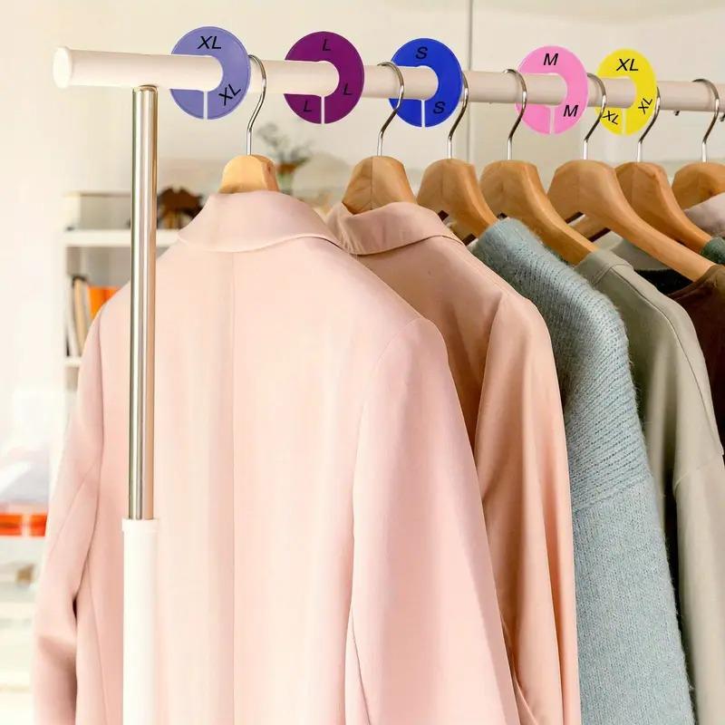 10PCS DIY Clothing Size Dividers Round Hangers Closet Dividers for Clothes Stores or Home Blank Dividers