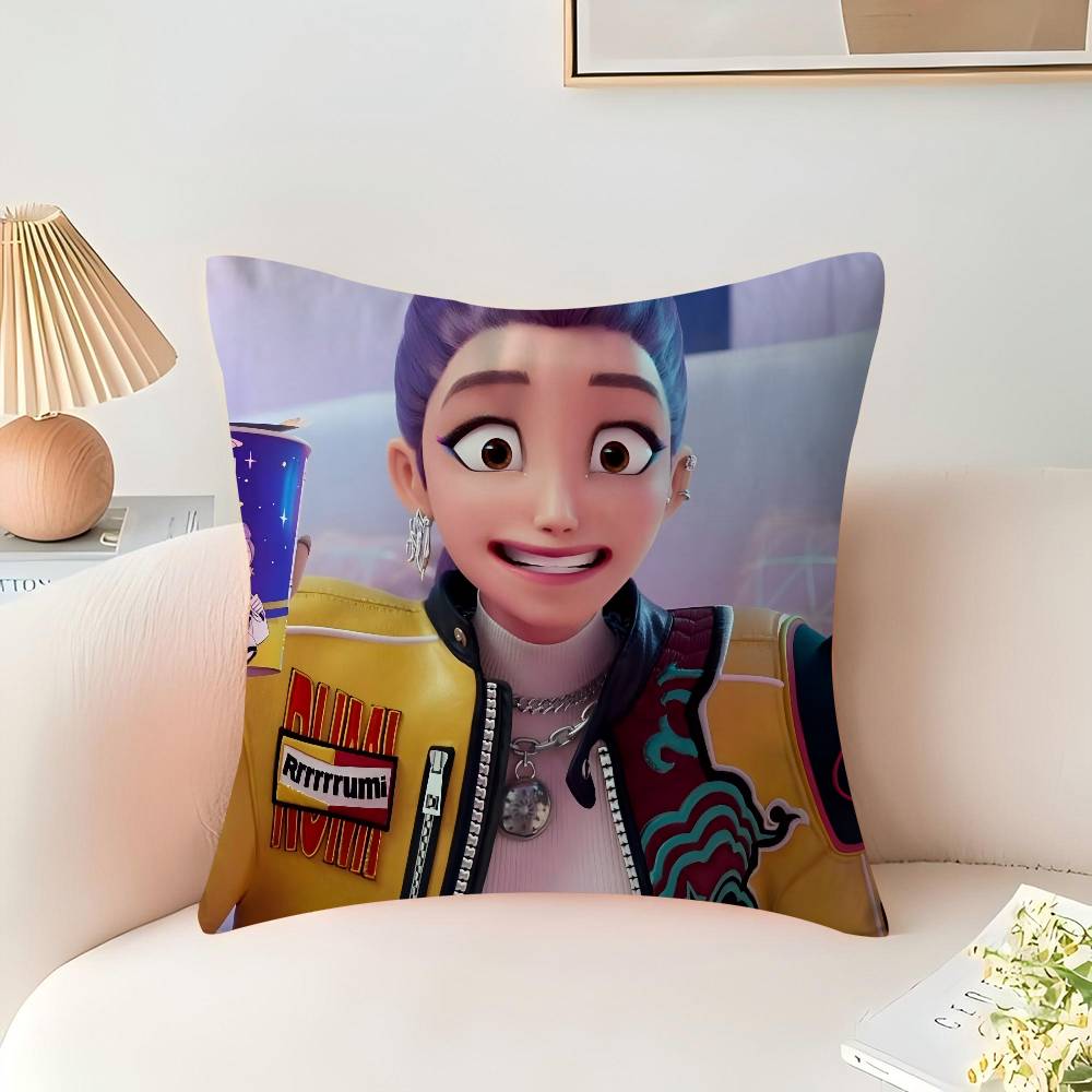 Demon Hunters Rumi Cushion Cover Pillowcase Upholstery Sofa Throw Pillow Home Decor Pillowcas