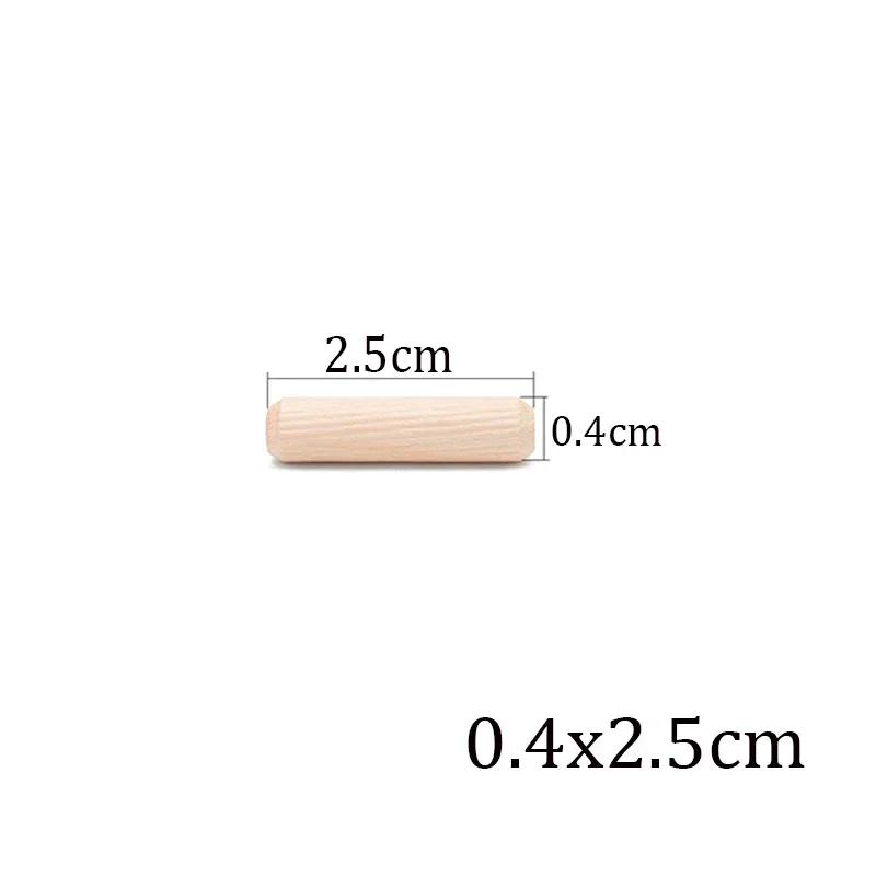100/50 stücke Holzbearbeitung Dübel Handwerk Dübel Pins Stangen Set Möbel Beschlag Dübel Pin Holz Schrank Schublade Runde Geriffelte Holz