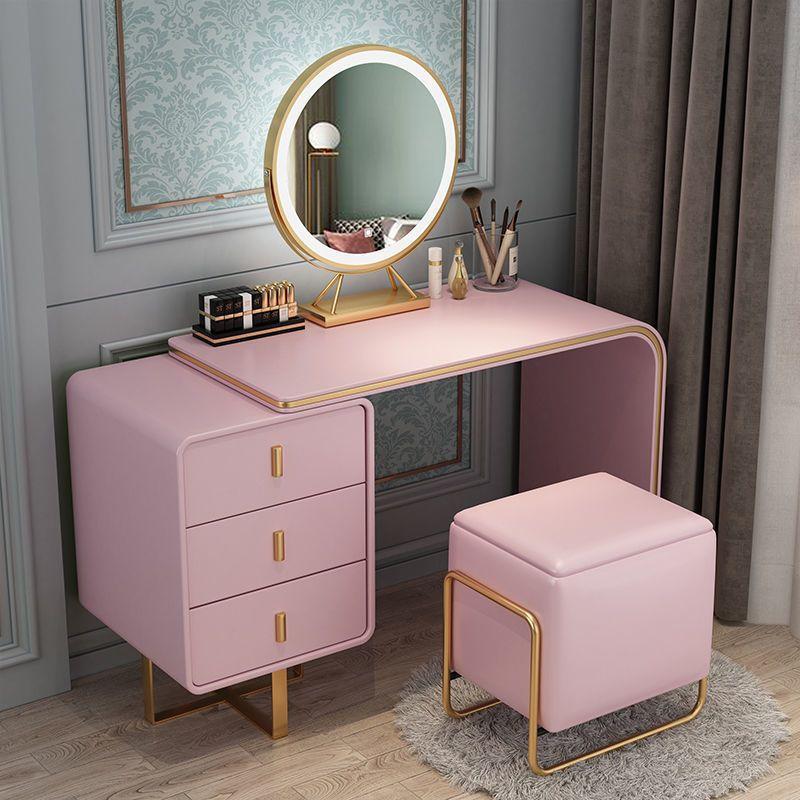 Modern Luxury Dressing Table Lights Mirror Makeup Nordic Dressing Table Cabinet Bedroom Furniture