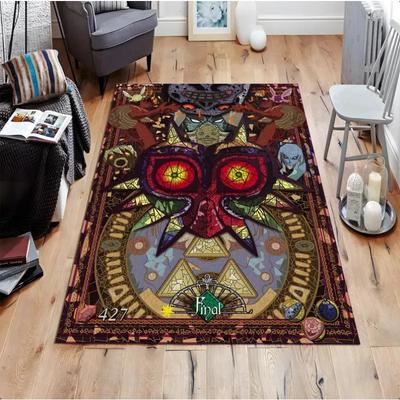 The Legend of Zelda Majora's Mask Koberec Herní koberec Koberec pro videohry Koberce do obývacího pokoje Domácí dekorace Koberec Protiskluzová podložka