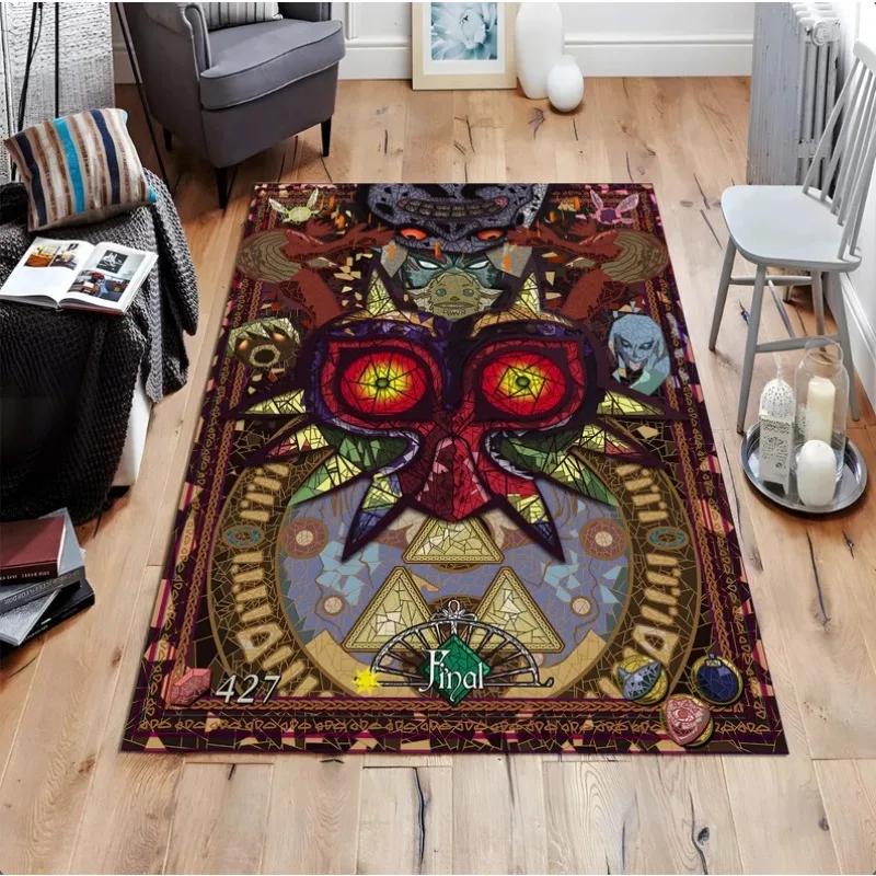

Ковер The Legend of Zelda Majora s Mask Игровой ковер Ковер для видеоигр Ковры для гостиной Домашний декор Ковер Нескользящий коврик для пола 40x60cm