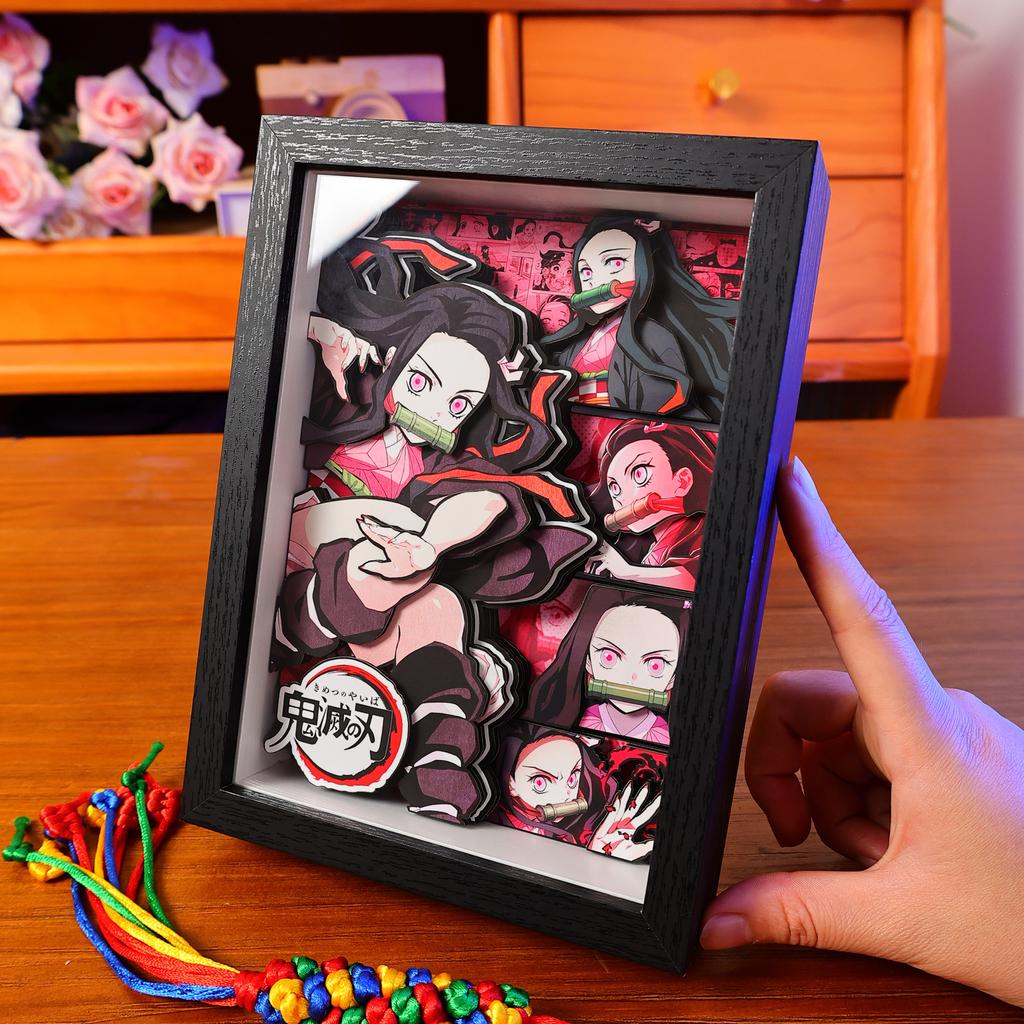 Anime Umgebung Chara Figur Ständer Malerei Handgemachtes Geschenk Zangetsu Familie Ganzes Bild Handgemachtes Spielzeug Sammlerstück
