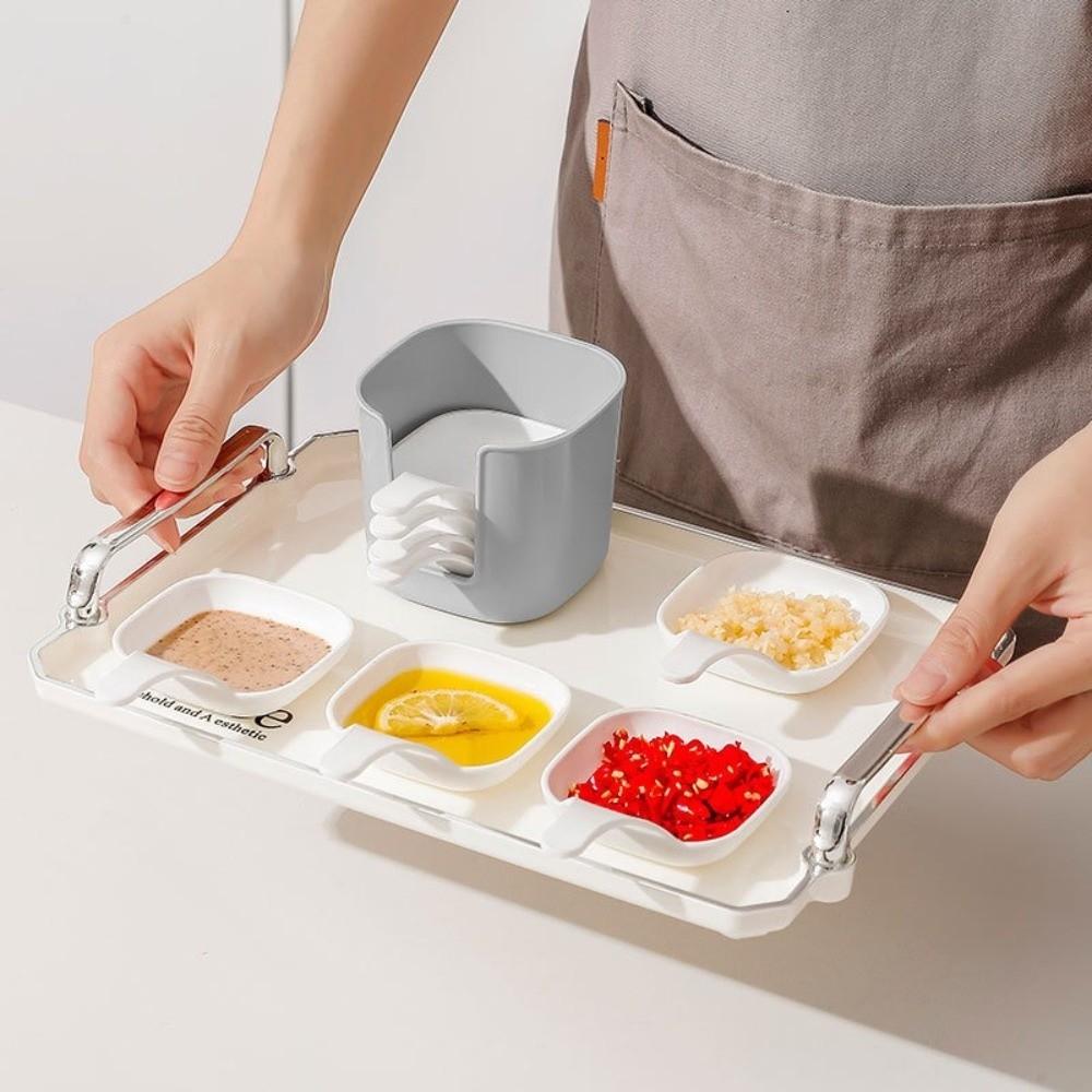 Plastic Dipping Dish Mini Size Seasoning Dish Creative Condiment Dishes Bar Kitchen