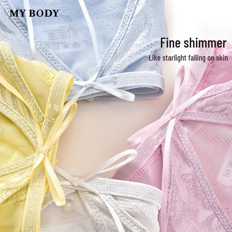 Mybody Lightweight Sexy Lace Low-Rise Briefs for Women
