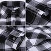 New Men's Vintage Plaid Flannel Shirt Long Sleeve 100% Cotton Fashion Casual Soft Standard Fit Men's Shirt  Large Size 7XL 8XL