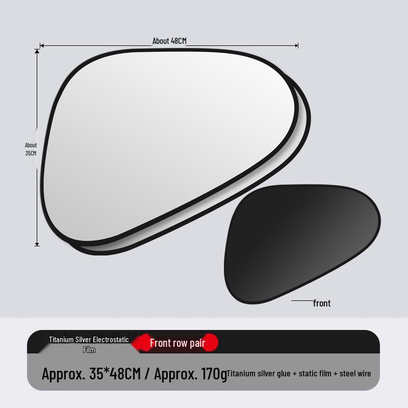 Car Sunshade: Static Suction Sun Visor for Side Windows - Heat Insulation & Sun Protection